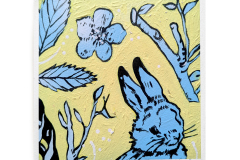 Dan Baldwin Tiny Original Blue Bunny - All images courtesy of Dan Baldwin & RedHouse Gallery
