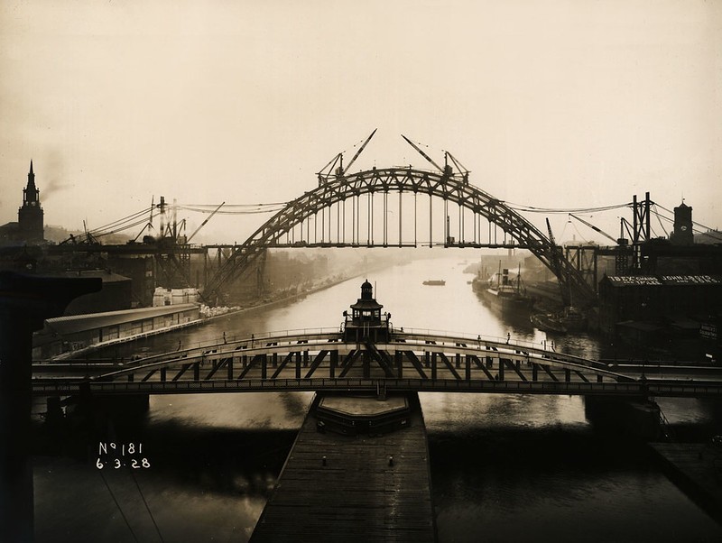 View of the Tyne Bridge from the High Level Bridge, 6 March 1928, View of the Tyne Bridge from the High Level Bridge, 6 March 1928,  Tyne & Wear Archives & Museums