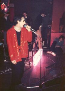 Marc Almond and Soft Cell at Cabaret Futura 1981. Background Shane McGowan and Richard Strange. Used with permission from Richard Strange.