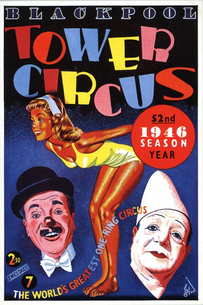 Blackpool Tower Circus poster for 1946 summer season © Heritage Blackpool